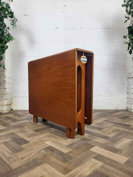 Vintage Mid-Century Jentique Teak Slim Dropleaf Dining Table Retro Danish MCM