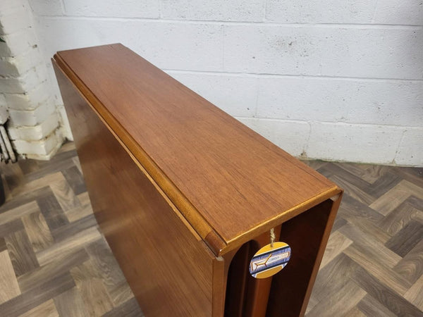 Vintage Mid-Century Jentique Teak Slim Dropleaf Dining Table Retro Danish MCM