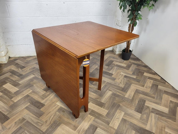 Vintage Mid-Century Jentique Teak Slim Dropleaf Dining Table Retro Danish MCM