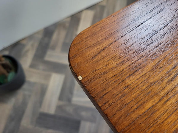 Vintage Mid-Century Jentique Teak Slim Dropleaf Dining Table Retro Danish MCM