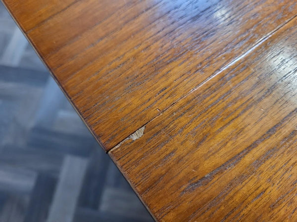 Vintage Mid-Century Jentique Teak Slim Dropleaf Dining Table Retro Danish MCM