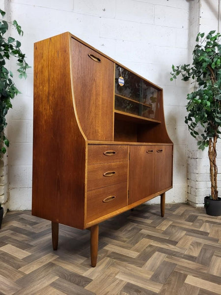 Vintage Mid-Century Jentique Teak Sideboard Highboard Scandi Danish Retro