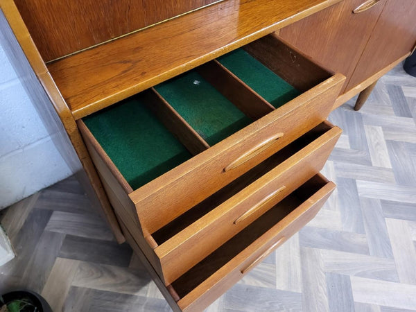 Vintage Mid-Century Jentique Teak Sideboard Highboard Scandi Danish Retro