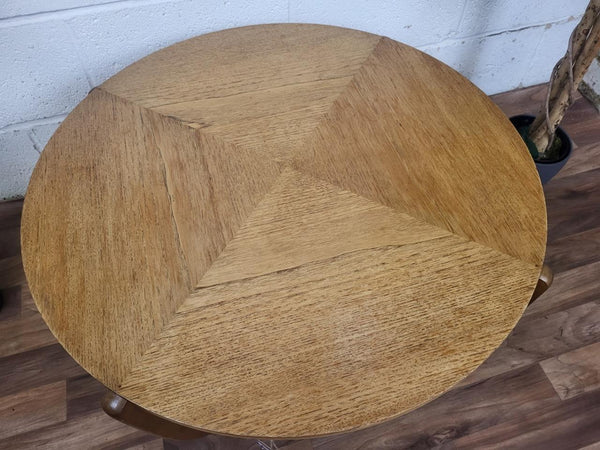 Vintage Mid-Century Round Teak Coffee Table Scandi Danish MCM Retro