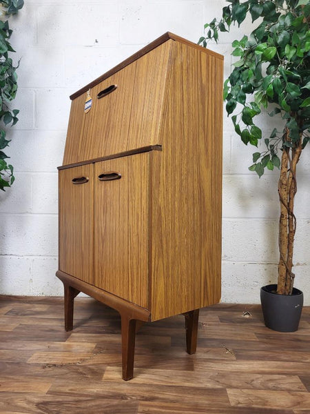 Vintage Mid-Century Hubbinet Teak Formica Bureau Home Office Desk 60's Retro