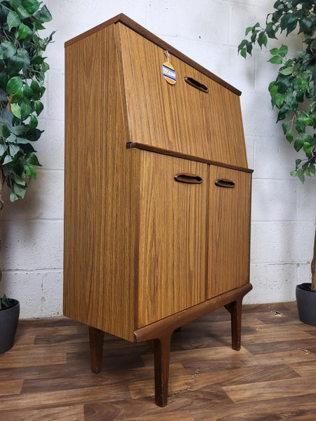 Vintage Mid-Century Hubbinet Teak Formica Bureau Home Office Desk 60's Retro