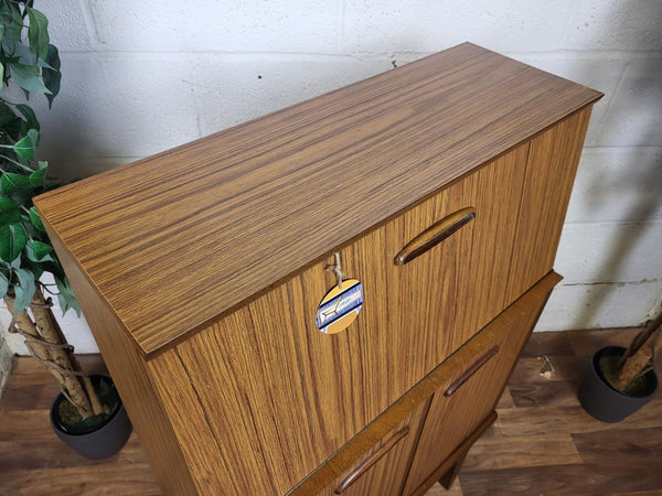 Vintage Mid-Century Hubbinet Teak Formica Bureau Home Office Desk 60's Retro