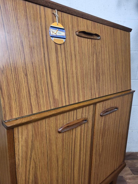 Vintage Mid-Century Hubbinet Teak Formica Bureau Home Office Desk 60's Retro