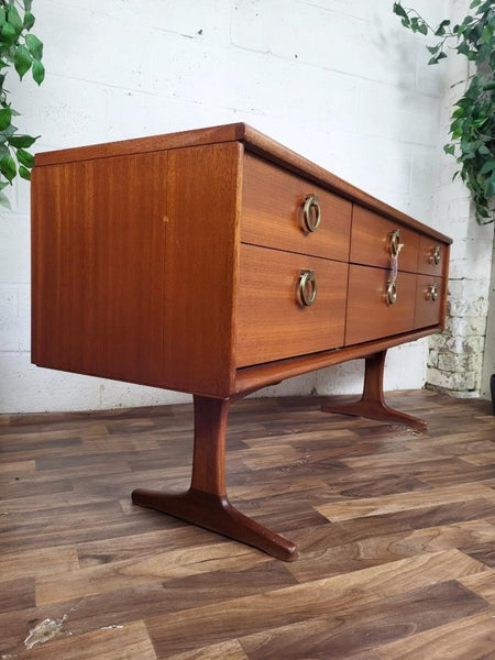 Vintage Mid-Century Austinsuite Teak 6 Drawer Sideboard Danish Scandi Retro MCM