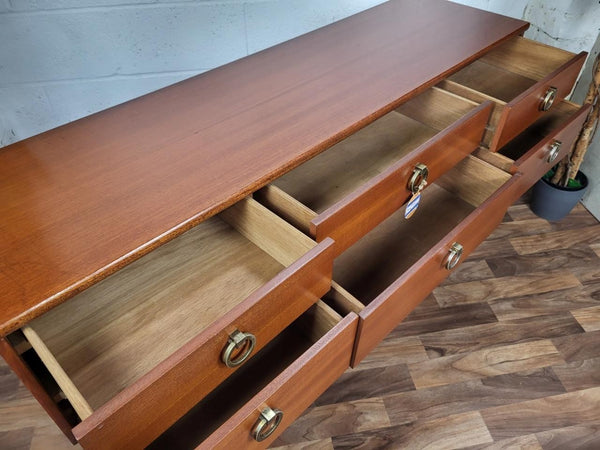 Vintage Mid-Century Austinsuite Teak 6 Drawer Sideboard Danish Scandi Retro MCM