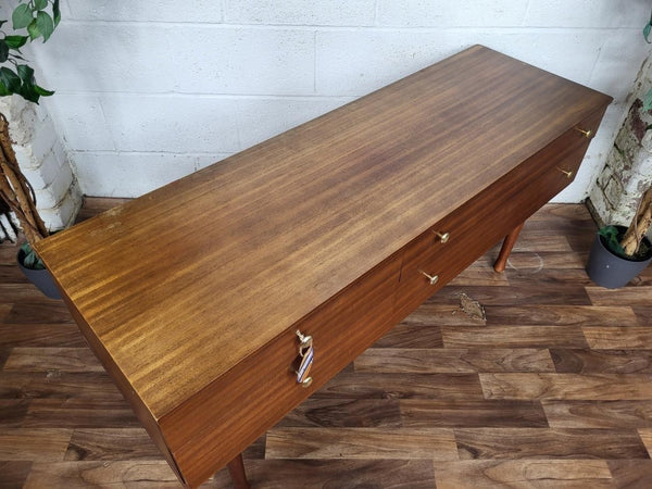 Vintage 60's Avalon Teak Compact 4 Drawer Sideboard Mid-Century Scandi MCM