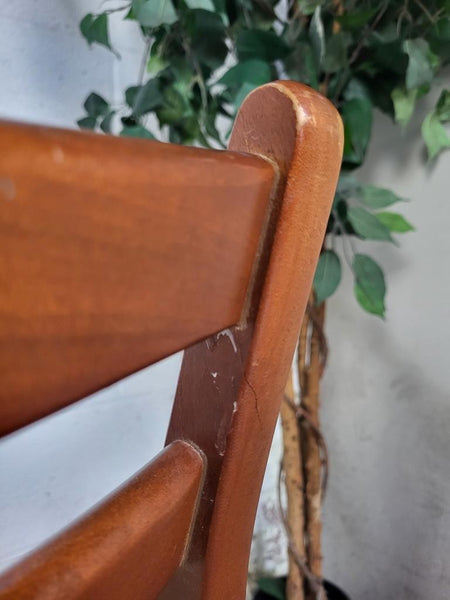Set Of 4 Vintage Mid-Century Jentique Teak Dining Chairs 70's Scandi Retro MCM