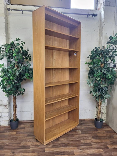 Rare Ercol Windsor Blonde 7ft Tall Bookcase 7 Tier Open Shelf Unit