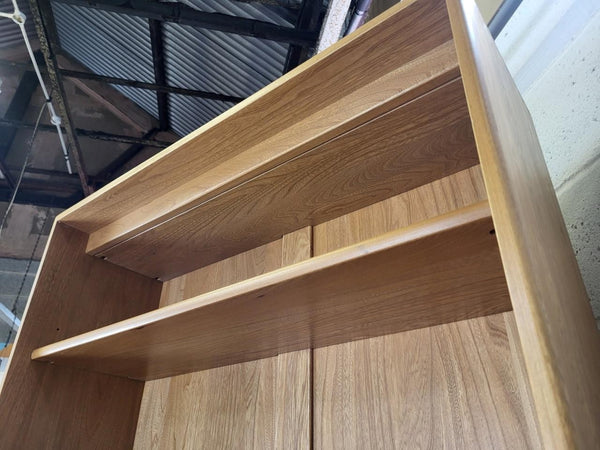 Rare Ercol Windsor Blonde 7ft Tall Bookcase 7 Tier Open Shelf Unit