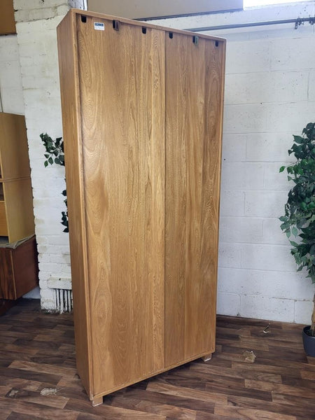 Rare Ercol Windsor Blonde 7ft Tall Bookcase 7 Tier Open Shelf Unit