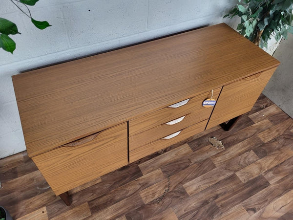 Vintage Mid-Century Europa Teak Compact Sideboard Retro Scandi Danish MCM