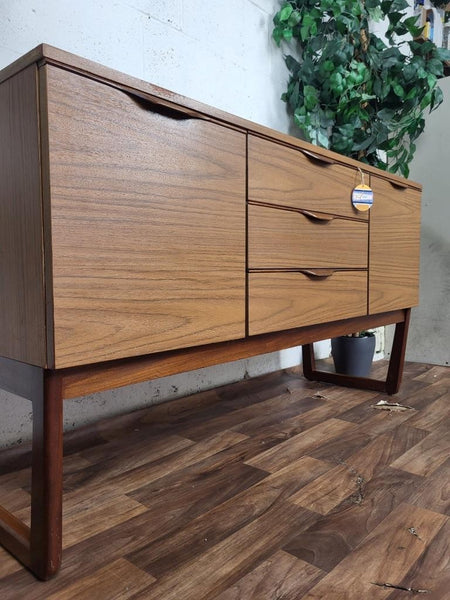 Vintage Mid-Century Europa Teak Compact Sideboard Retro Scandi Danish MCM