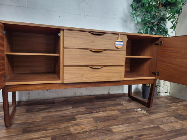 Vintage Mid-Century Europa Teak Compact Sideboard Retro Scandi Danish MCM