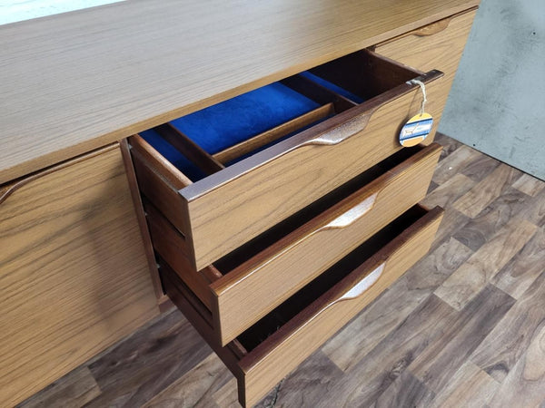 Vintage Mid-Century Europa Teak Compact Sideboard Retro Scandi Danish MCM