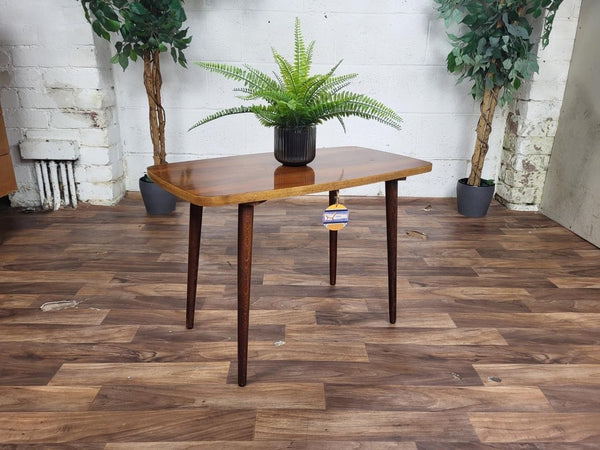 Vintage 60's Walnut Coffee Table Dansette Legs Mid-Century Atomic Retro MCM