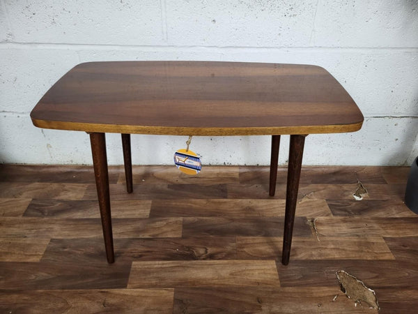Vintage 60's Walnut Coffee Table Dansette Legs Mid-Century Atomic Retro MCM