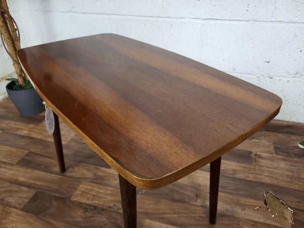 Vintage 60's Walnut Coffee Table Dansette Legs Mid-Century Atomic Retro MCM