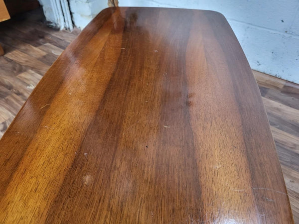 Vintage 60's Walnut Coffee Table Dansette Legs Mid-Century Atomic Retro MCM