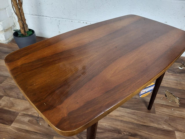 Vintage 60's Walnut Coffee Table Dansette Legs Mid-Century Atomic Retro MCM