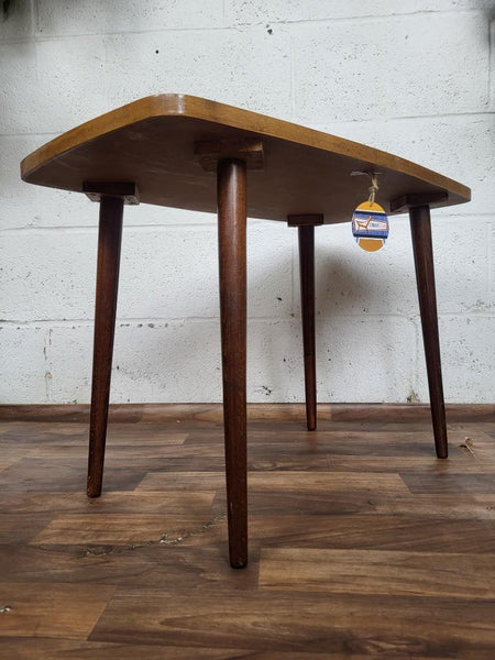 Vintage 60's Walnut Coffee Table Dansette Legs Mid-Century Atomic Retro MCM