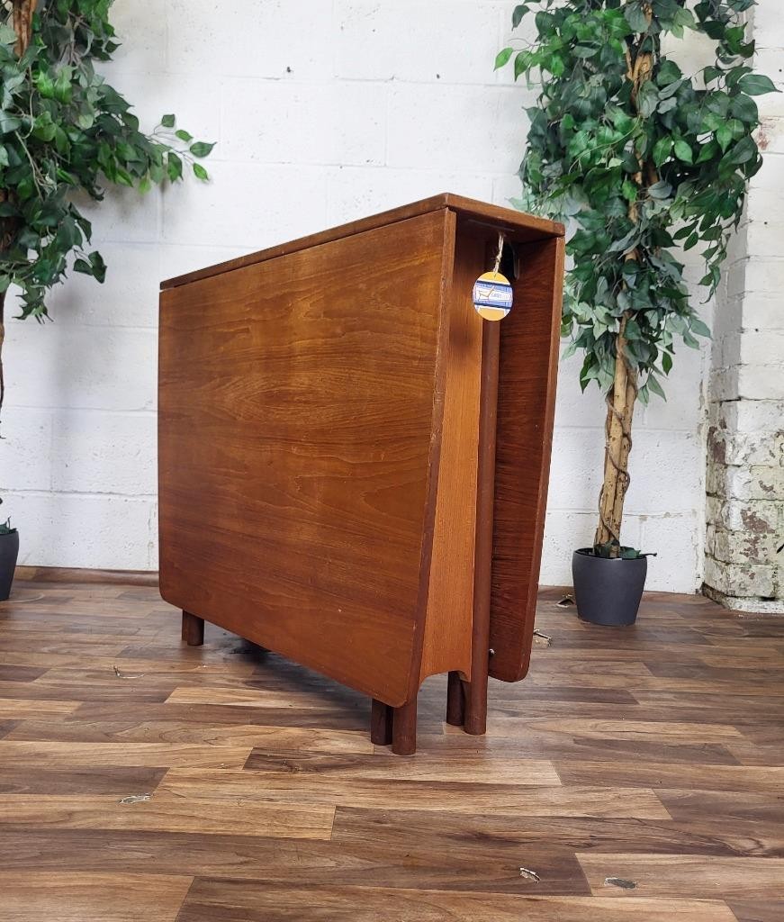 Vintage Mid-Century McIntosh Teak Dropleaf Gateleg Dining Table Retro Scandi MCM
