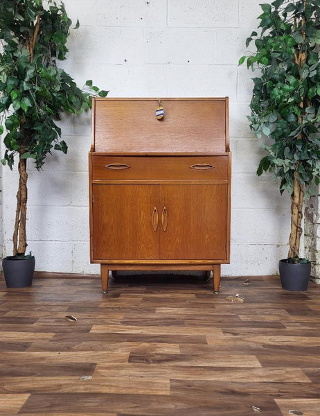 Vintage Mid-Century Jentique Teak Bureau Home Office Desk Scandi Retro
