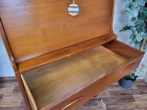 Vintage Mid-Century Jentique Teak Bureau Home Office Desk Scandi Retro