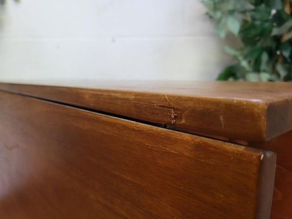 Vintage Mid-Century McIntosh Teak Dropleaf Gateleg Dining Table Retro Scandi MCM