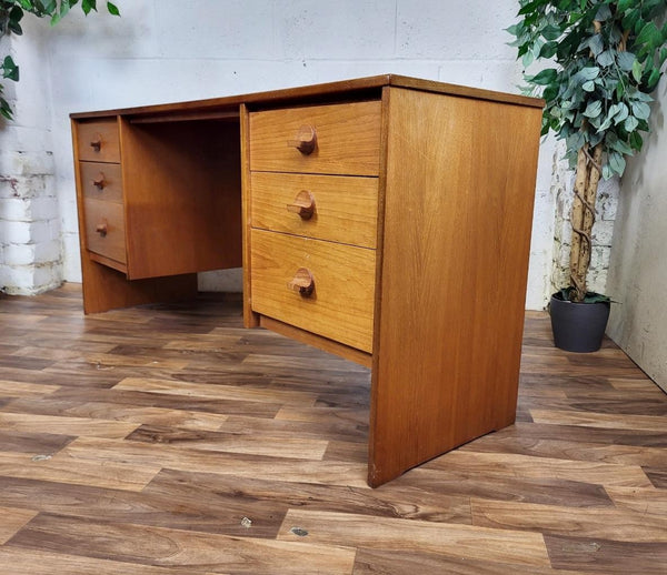 Vintage Mid-Century Stag C Range Teak Desk Home Office Danish Scandi Retro MCM