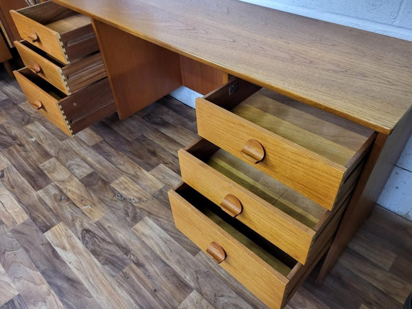 Vintage Mid-Century Stag C Range Teak Desk Home Office Danish Scandi Retro MCM