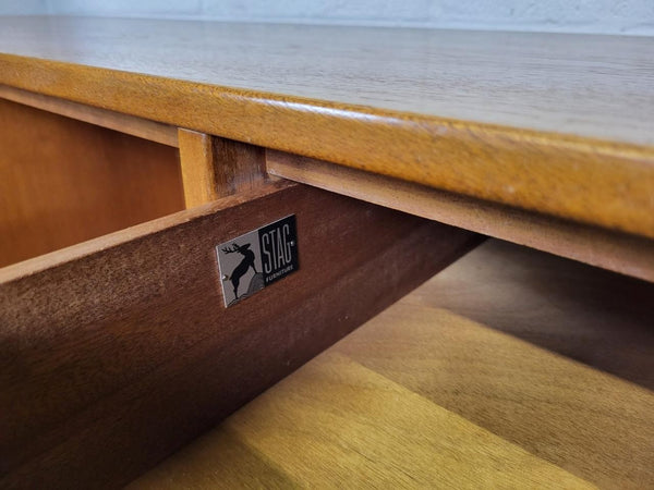 Vintage Mid-Century Stag C Range Teak Desk Home Office Danish Scandi Retro MCM
