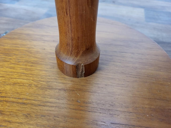 Vintage 70's Teak Standard Floor Lamp & Shade Mid-Century Scandi Danish MCM