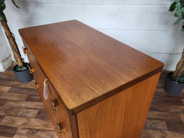 Vintage 70's Stag C Range Cantata Teak Chest Of 3 Drawers Mid-Century Retro