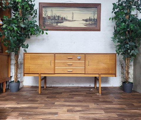 Vintage 1960's Teak Compact Sideboard Mid-Century Scandi Retro MCM