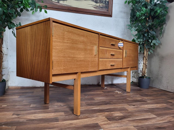Vintage 1960's Teak Compact Sideboard Mid-Century Scandi Retro MCM