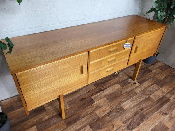 Vintage 1960's Teak Compact Sideboard Mid-Century Scandi Retro MCM