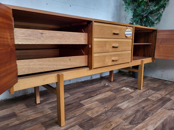 Vintage 1960's Teak Compact Sideboard Mid-Century Scandi Retro MCM