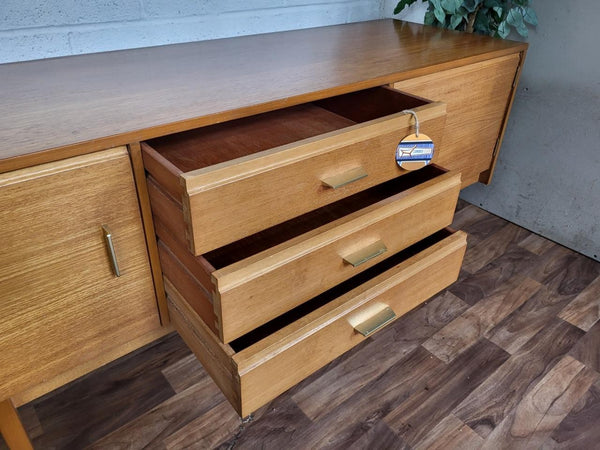 Vintage 1960's Teak Compact Sideboard Mid-Century Scandi Retro MCM