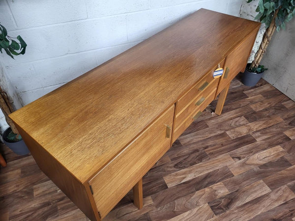 Vintage 1960's Teak Compact Sideboard Mid-Century Scandi Retro MCM