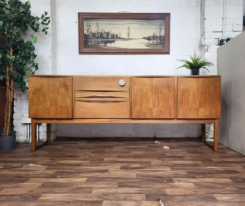 Vintage Mid-Century McIntosh Long Teak Sideboard Credenza MCM Scandi Danish