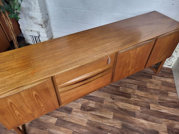 Vintage Mid-Century McIntosh Long Teak Sideboard Credenza MCM Scandi Danish