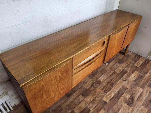 Vintage Mid-Century McIntosh Long Teak Sideboard Credenza MCM Scandi Danish