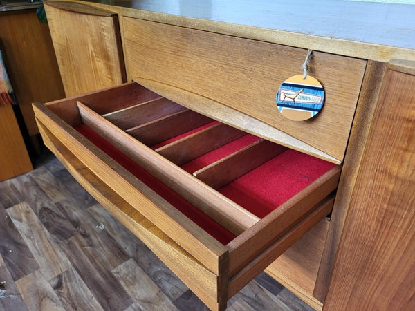 Vintage Mid-Century McIntosh Long Teak Sideboard Credenza MCM Scandi Danish