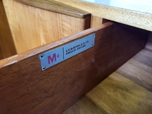 Vintage Mid-Century McIntosh Long Teak Sideboard Credenza MCM Scandi Danish
