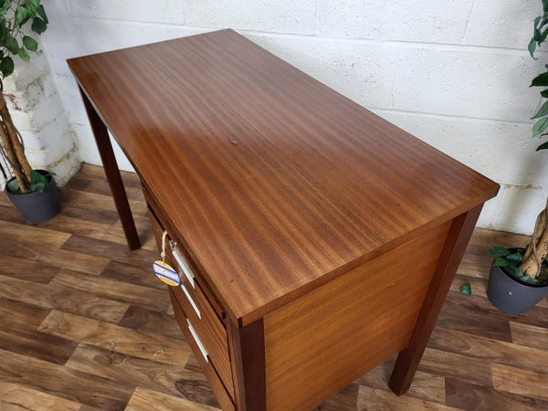 Vintage Mid-Century Compact Small Teak Desk Home Office Scandi Danish Retro MCM